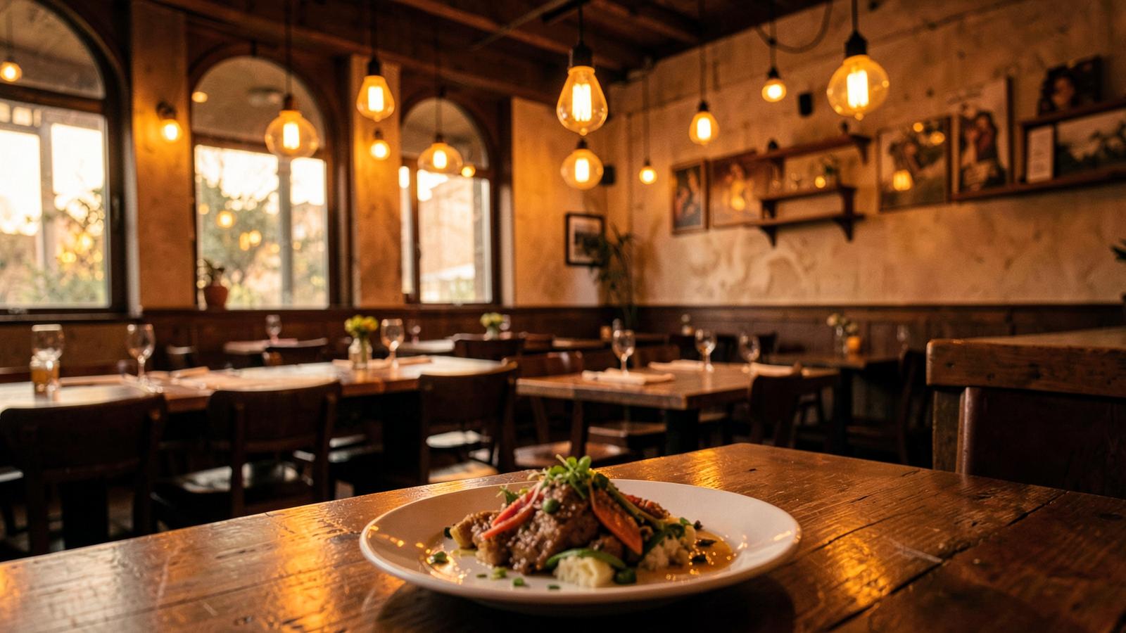 Restaurant website template preview